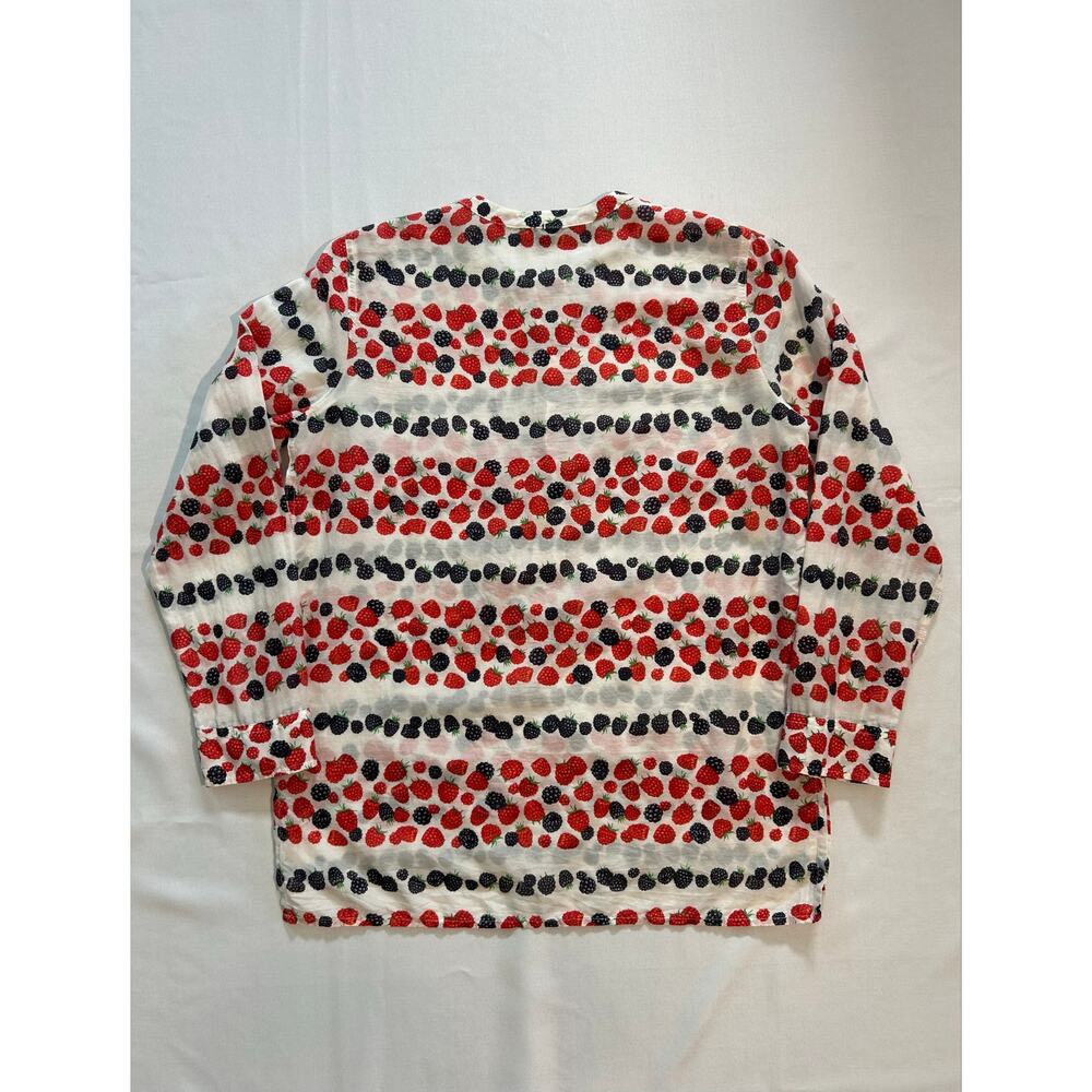 J.Crew Cotton Silk Blend Raspberry Blackberry Tunic Top Breathable Size 4 - Picture 2 of 7